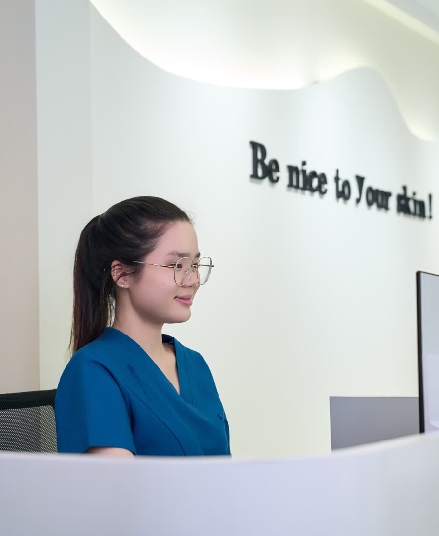 Quầy lễ tân DA Derma Skinlab